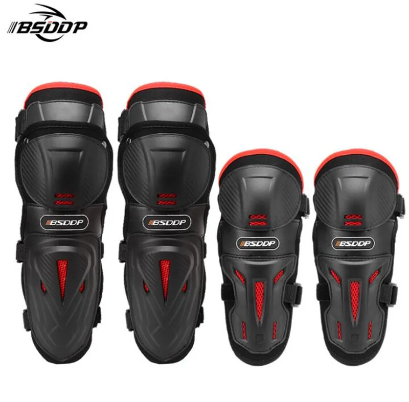 

BSDDP Motorcycle Knee Protector Riding Knee Guard Motorbike Racing Motocross Knee & Elbows Pads Guards Set Protective Gear
