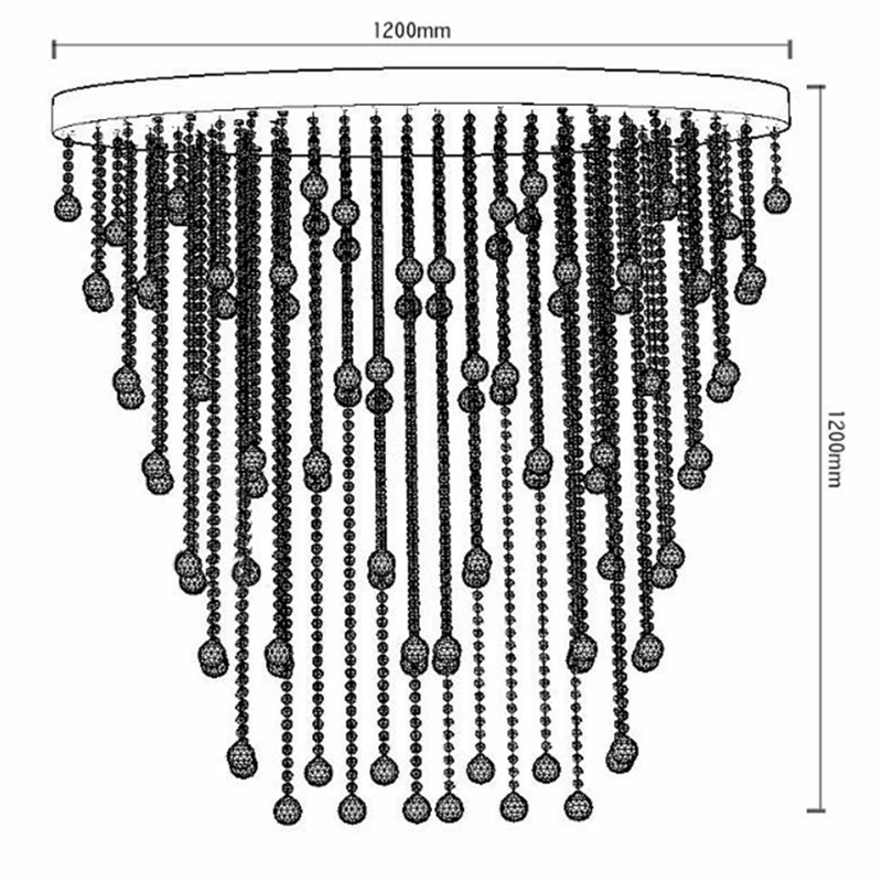 Новая современная люстра столовая Овальный дизайн гостиная хрустальный светильник утопленное светодиодный LED роскошная хрустальная
