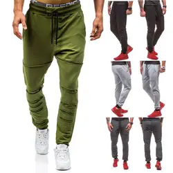 2018 еврокод большой размер мужские отверстия двойной карман дизайн спортивные повседневные брюки молодежные брюки