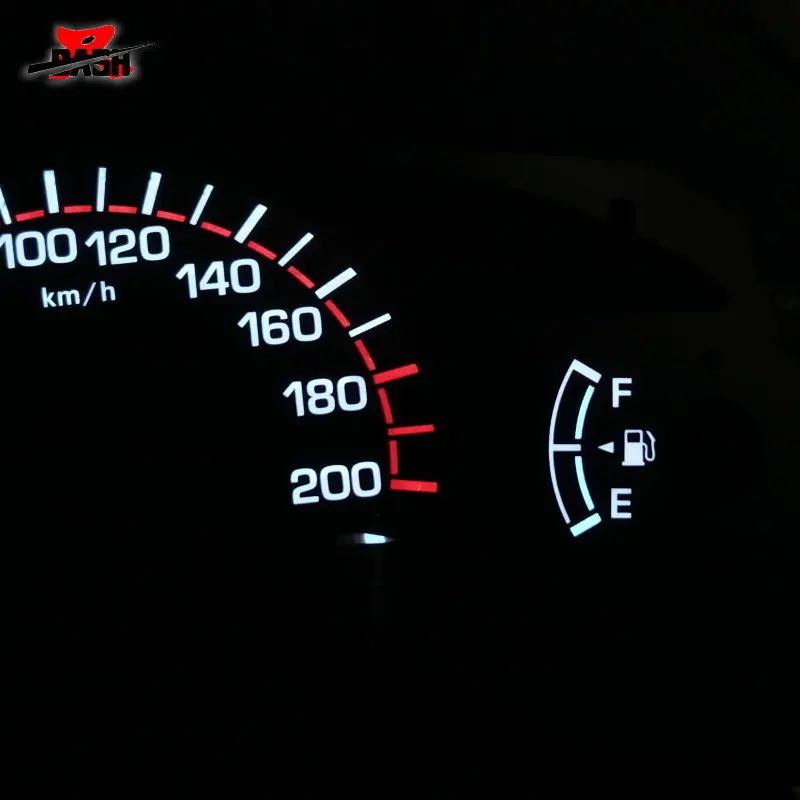 DASH EL Glow Gauge для VIOS 2002 2005 автоматическая коробка передач без оборотов обратного свечения тип черная панель белое освещение 200 км