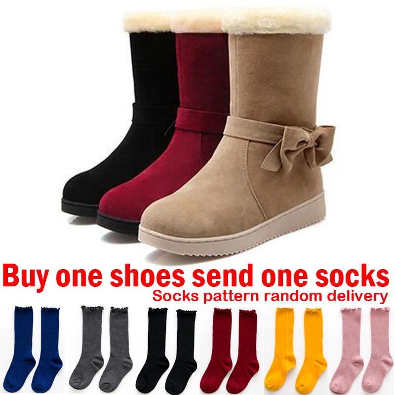 

Winter Girls Snow Boots Kids Winter Shoes For Teenagers Girls Snowshoes Children Footwear Fashion Kids Plush Leather Boots 32-41