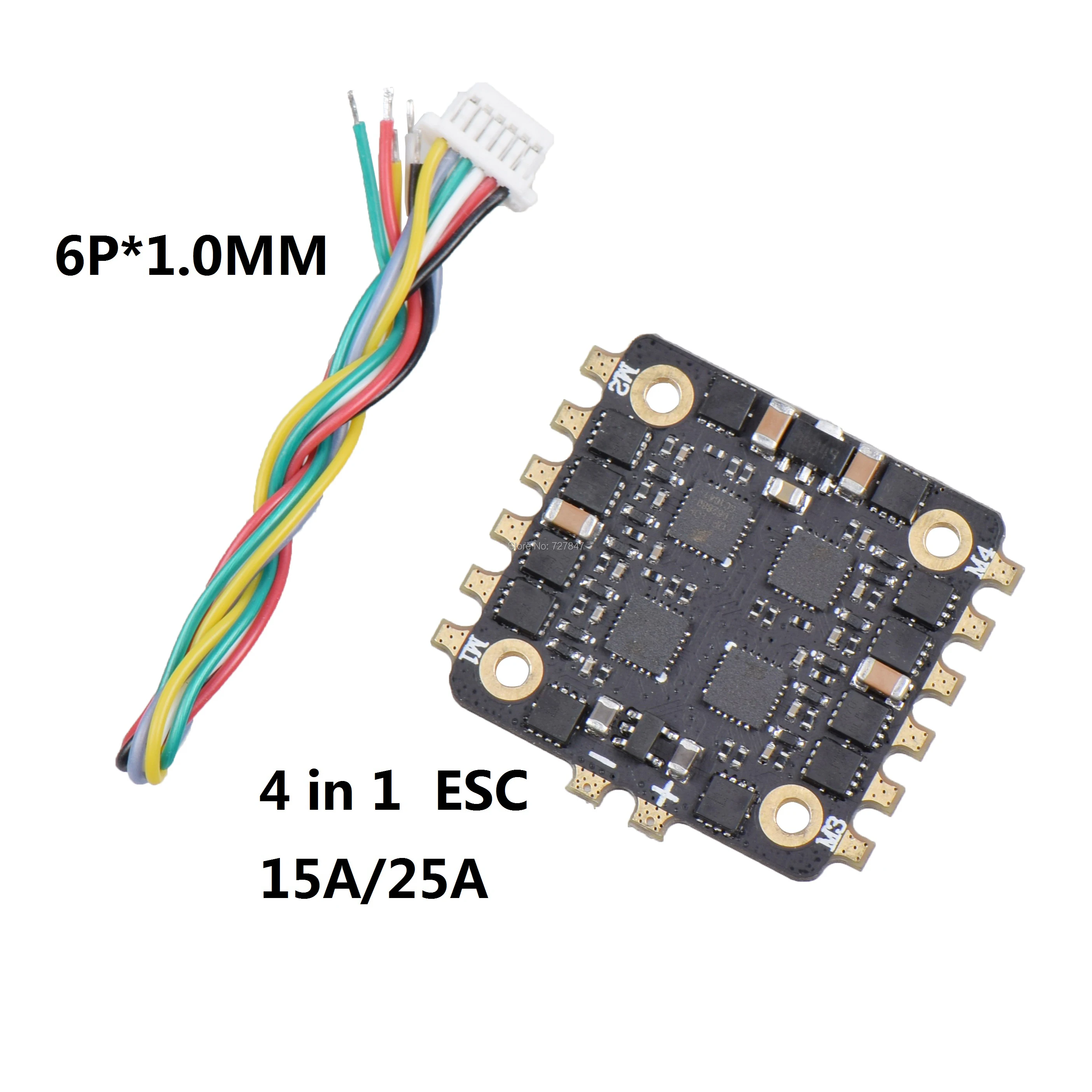 

EM15A 15A / 25A 2-4S Dshot 600 BLHELI_S 4 In 1 ESC Board No BEC For FPV Racing Drone