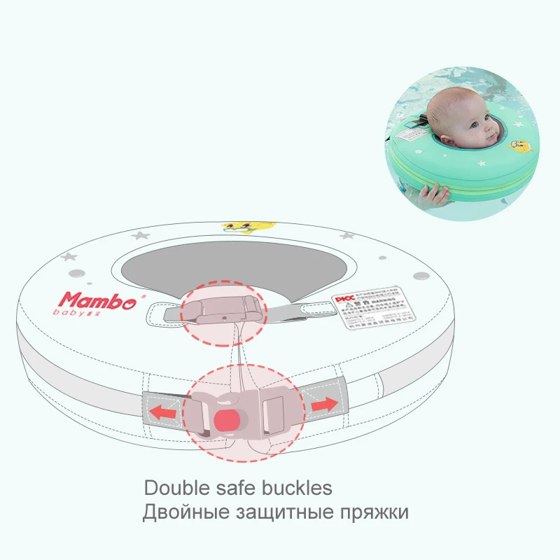 Inflation-free 0-12M baby neck float swimming pool accessories toys ring for children swim belt equipment board vest circle swim Inflation-free 0-12M baby neck float swimming pool accessories toys ring for children swim belt equipment board vest circle swim