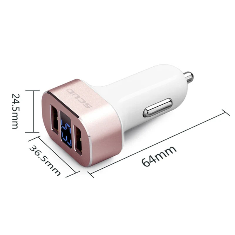 Автомобильное зарядное устройство SCUD Dual USB для мобильного телефона