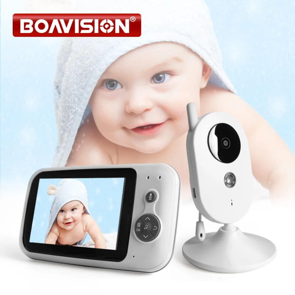 

Wireless 3.5 inch Digital Video Baby Monitor Audio Music Infant Camera Temperature Sensor Intercom Nanny Monitor Portable VB303