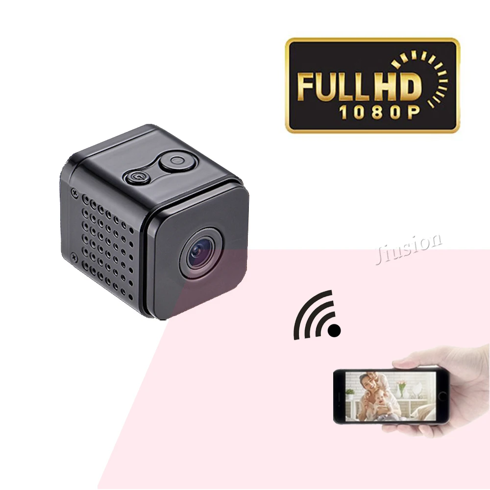 Шпионская Мини Wifi ip-камера для IOS и Android телефон ночного видения HD 1080 P Мини видеокамера с обнаружением движения для записи видео, звука