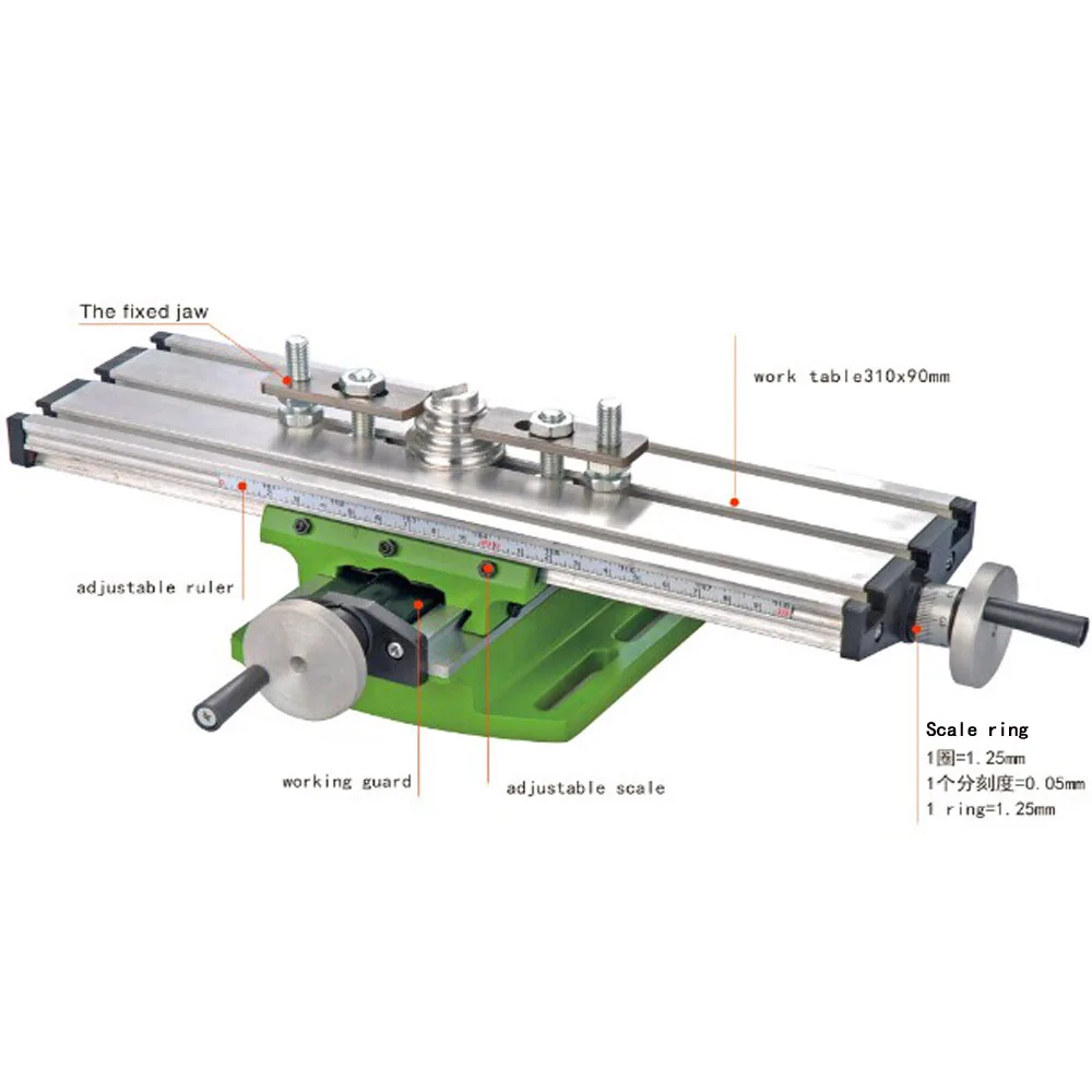 Мини Прецизионный многофункциональный Рабочий стол BG6300 скамейка тиски приспособление сверлильный фрезерный станок X и y-ось Регулировка координатной таблицы