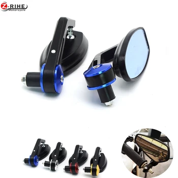 

for universal Motorcycle Bar End rearview Mirrors 7/8" 22mm For Honda CB CBR CBF XL Rebel XR230 Shadow Valkyrie APE50 VT VTX