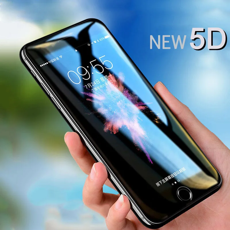 

WIT@WITACE Screen Protector For iPhone 6 6S Plus Glass Tempered 5D Full Cover Film Glass For iPhone 7 8 Plus X Tempered Glass