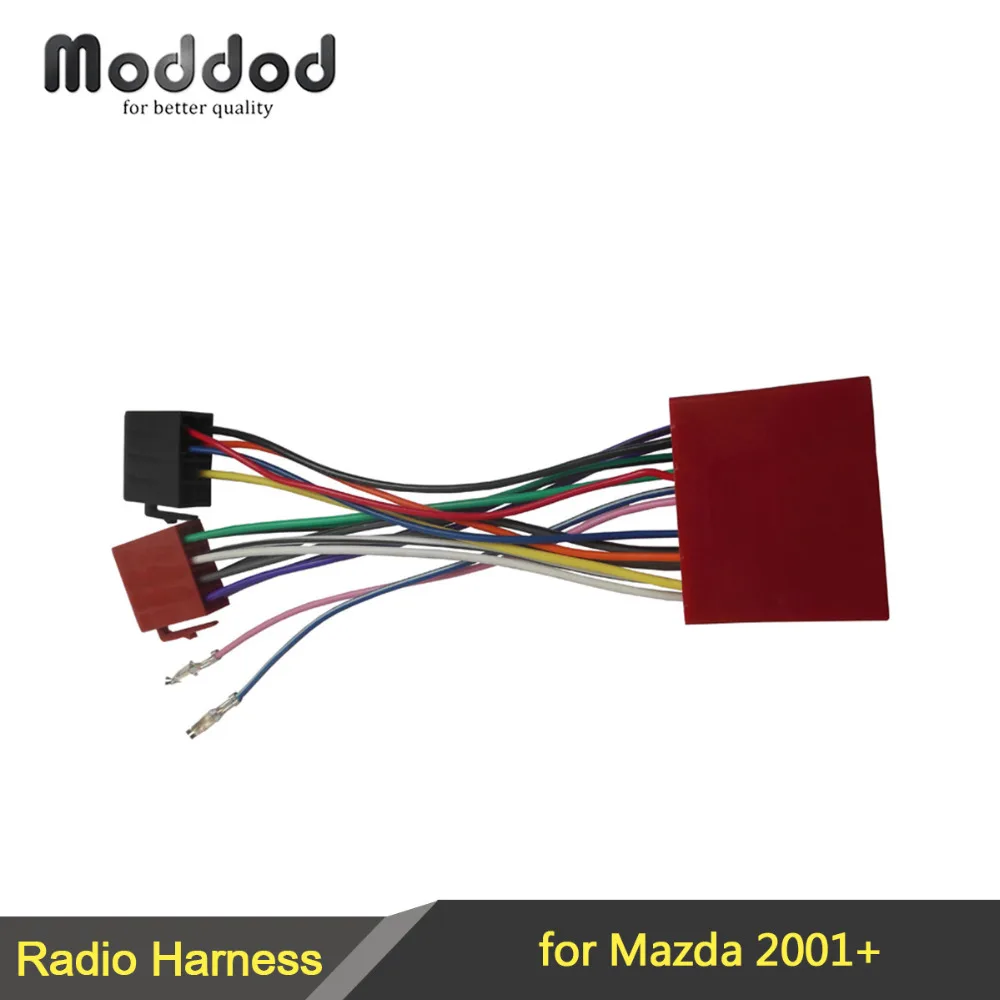 ISO Wiring Harness Adaptor for font b Mazda b font 2001 Stereo Wire Cable Aftermarket Radio