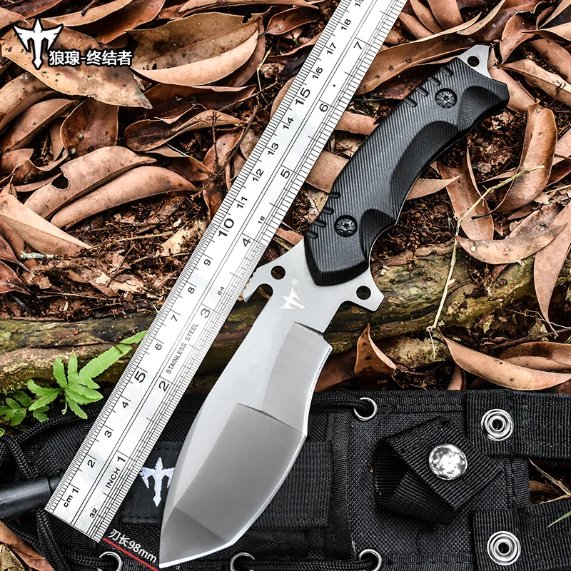 

Voltron Wild survival knife, special outdoor knife, portable, defensive wilderness tactical hardness straight knife