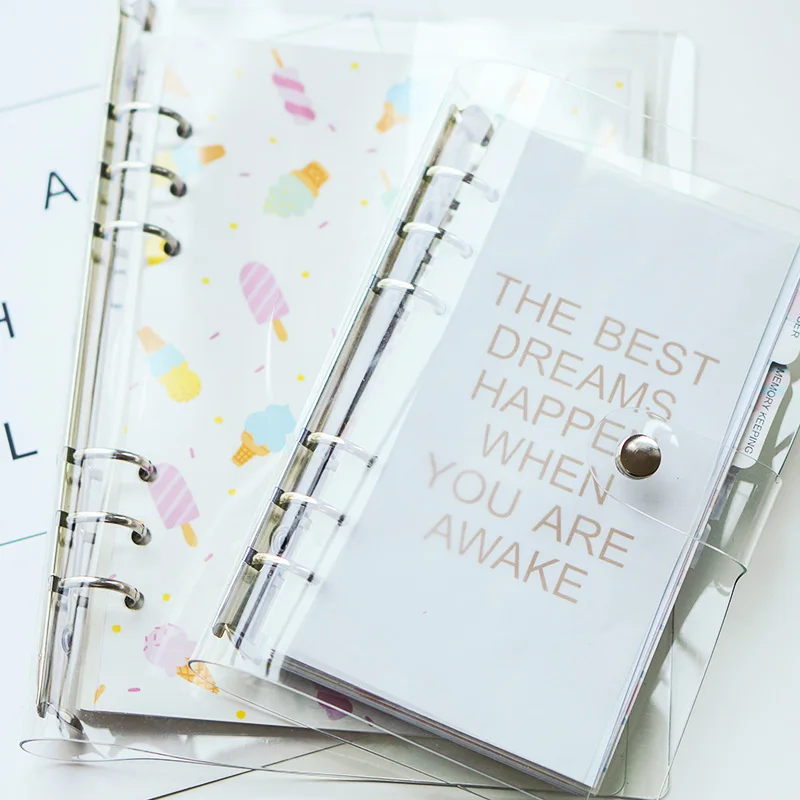 Прозрачный спиральный чехол для ноутбука Fromthenon Filofax Planner A5a6 Stikers корейские