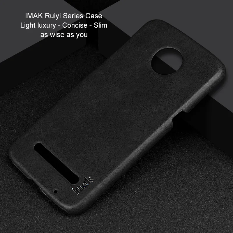 IMAK Ruiyi, серия, роскошный чехол из искусственной кожи для Motorola Moto Z3 Play, жесткий чехол-накладка из поликарбоната, качественный чехол для MOTO Z3 Play