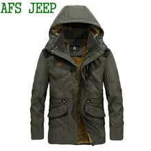 Winter Overcoat Casual 2017 AFS JEEP Coat Keep warm Jackets Mens outwear brand Coat Leisure business 160