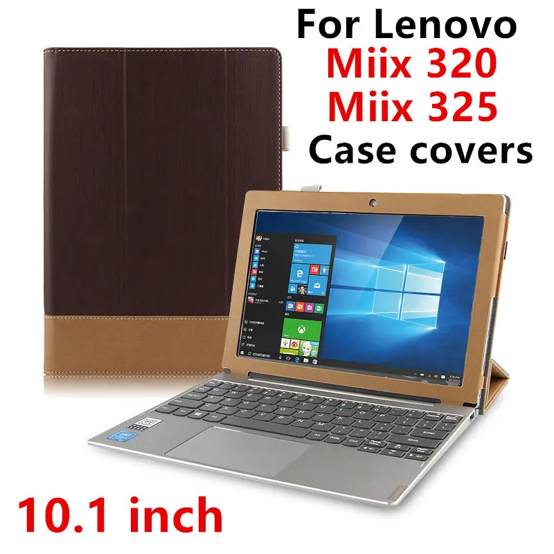 

Case For Lenovo Miix 320 Protective Smart Cover Leather Tablet For Idea MIIX320 325 miix 325 320 Cases 10.1" PU Protector Sleeve