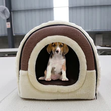 2 In 1 Dog House Waterproof Foldable PU Leather Printed dog kennel Plush Big Medium Small Dog 7 Colour Cama Perro Hondenmand 2 In 1 Dog House Waterproof Foldable PU Leather Printed dog kennel Plush Big Medium Small Dog 7 Colour Cama Perro Hondenmand