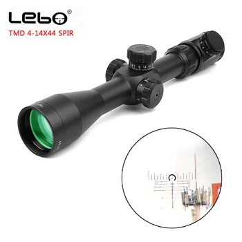 

LEBO 4-14X44 SPIR First Focal Plane Rifle Scopes Red Illuminated Tactical Optical sight Side Parallax Hunting Scopes