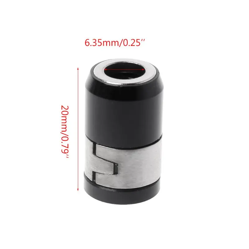 OOTDTY магнитное кольцо 1/4 "6,35 мм Металл сильный Magnetizer винт электрический отвертка Philips Bits