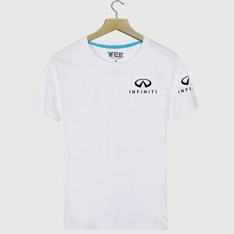 Homme Infiniti logo Мужская Повседневная хлопковая футболка с короткими рукавами Летний