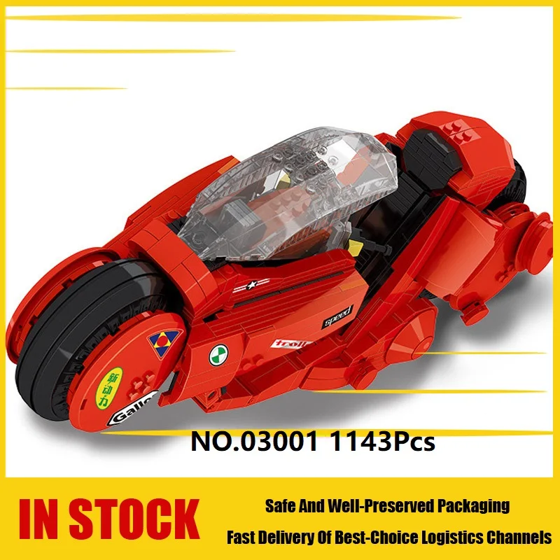 

03001 1143Pcs Creative MOC City Series The Citizen Akira Moto Building Blocks Educational Toys Kids gifts Compatible With Lego
