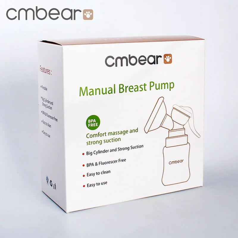 Cmbear ручной молокоотсос мощная детская соска всасывание 150 мл бутылочки для