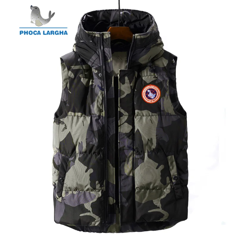 2018 New Brand Winter Vests Men's Casual Cotton Jackets Fashion Camouflage Warm Thick Hooded Vest Outerwear Male Plus Size 4XL 2018 New Brand Winter Vests Men's Casual Cotton Jackets Fashion Camouflage Warm Thick Hooded Vest Outerwear Male Plus Size 4XL