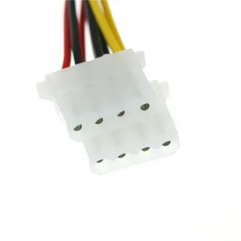 

2pcs 4 Pin Molex Male to 2 ports Molex IDE Female Power Supply Y Splitter Adapter Cable for PC, cooling fan CD Driver Hard Disk