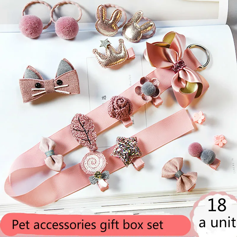 

Dog Headdress Hairpin Cat Ornament Teddy Princess Yorkshire Pet Pink Cloth Accessories Security The Role Ofing