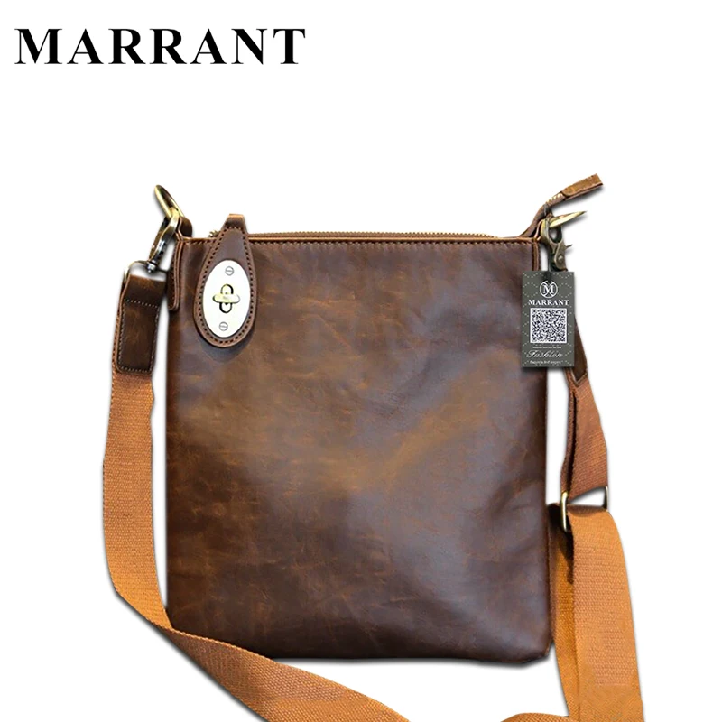 Vintage Men Bag High Quality Crazy Horse PU Leather Crossbody Bag Men Messenger Bags Shoulder Belt Bags Causal For Man and Boys