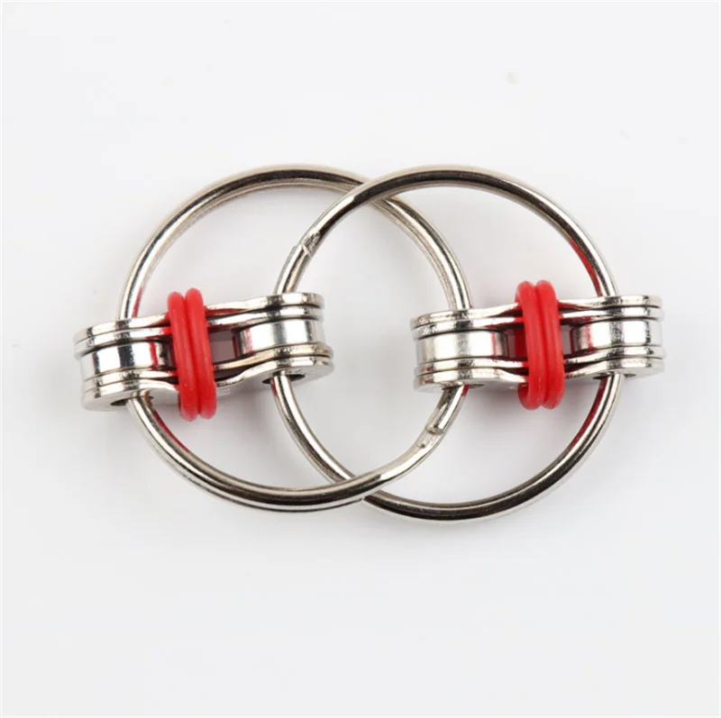 

Hot Sale Fun Playing Chain Fidget Toy Hand Spinner Key Ring Sensory Toys Stress Relieve ADHD Top ZZY To Release Stress Drop Ship