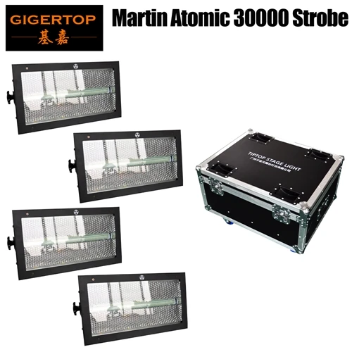 TIPTOP Atomic 3000 светодиодный Strobe Light DMX512 Управление 228x3 W белый светодиодный s 64x0,2 w RGB подсветкой лазерный свет Par свет шайбы стены - Цвет: 4in1 flight case