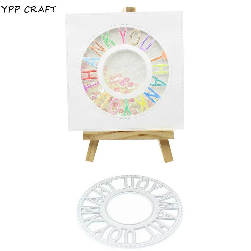 

YPP CRAFT Thank You Metal Cutting Dies Stencils for DIY Scrapbooking/photo album Decorative DIY Paper Cards