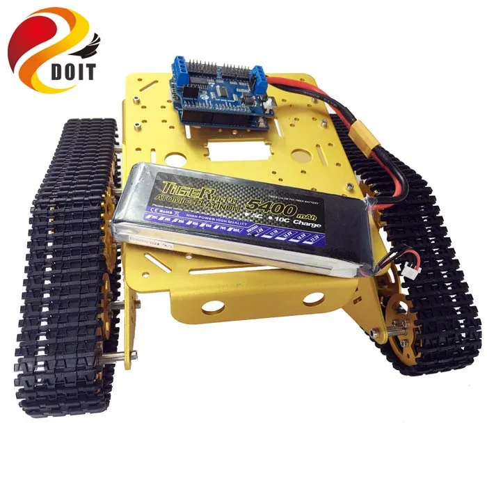 

WiFi RC Tank T300 From ESPduino Development Kit with L293D Motor Shield DIY Crawler Tracked Model Toy