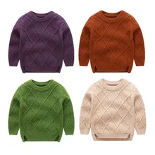 Детский свитер на весну, осень и зиму, свитер для мальчиков, детский вязаный свитер с длинными рукавами, Одежда для младенцев, детская теплая одежда