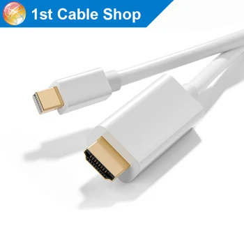 

Premium Mini DP to HDMI cable 6ft 1.8m for macbook pro air mini(PTN3361BBS IC+copper conductor+foling+AL braiding)