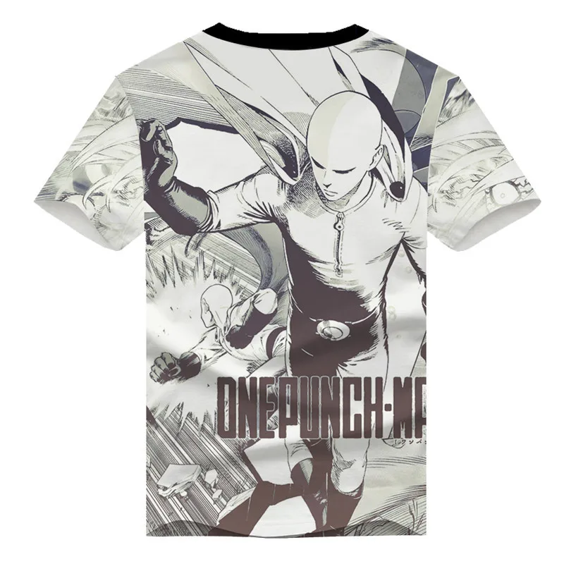 Cosroad Anime One Punch Man Saitama Genos Cosplay T shirt Men Women Short Sleeve Summer Tees Tops (3)