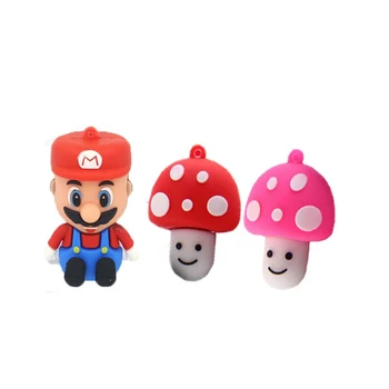

Super Mario Mushroom Pen Drive Usb Flash Drive 64GB 32GB 16GB 8GB 4GB Genuine Cartoon Lovely Pendrive Creative Personality Gift