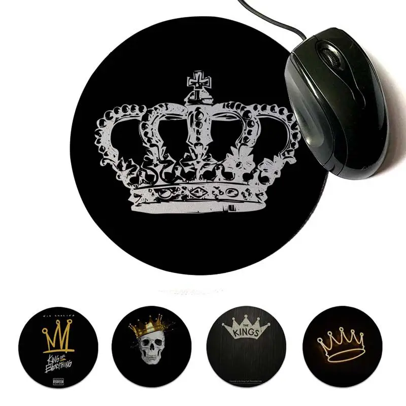 Уникальный Настольный коврик MaiYaCa Queen boss crown king игровой для мыши круглый диаметром
