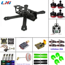 Рама из углеродного волокна DIY rc Самолет мини Дрон FPV 220 мм Квадрокоптер для QAV-R 220+ F3 6DOF Контроллер полета RS2205 2300KV мотор