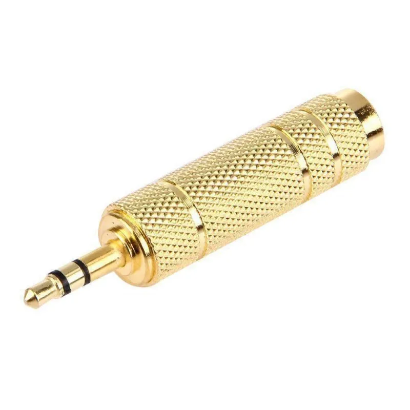 3.5mm Male to 6.5mm Female Stereo Audio Convertor Adapter Goldplated (3)