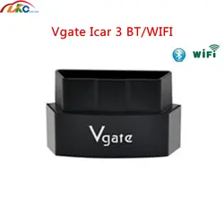 5 шт./лот Vgate iCar 3 OBD2 для iOS/Android/PC elm327 iCar3 размытый Wifi Поддержка OBDII протокол автомобиля Scannner Бесплатная доставка