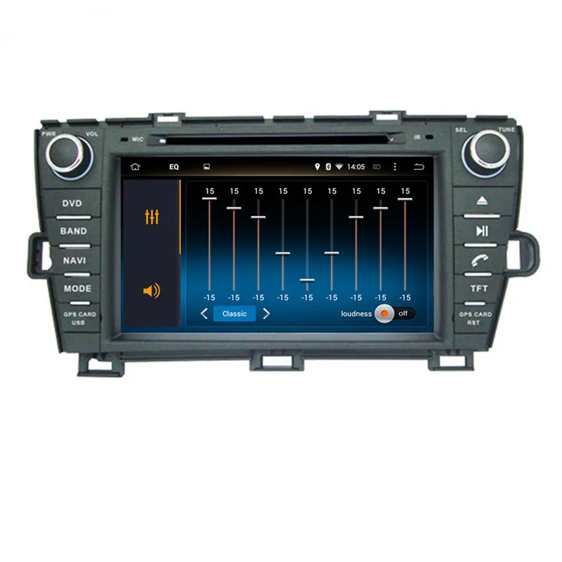 Sale Ectwodvd Octa Core/Quad Core 4G/2G Android 9.0 Car Multimedia DVD Player for Toyota PRIUS right driving 2009- Radio+GPS 16