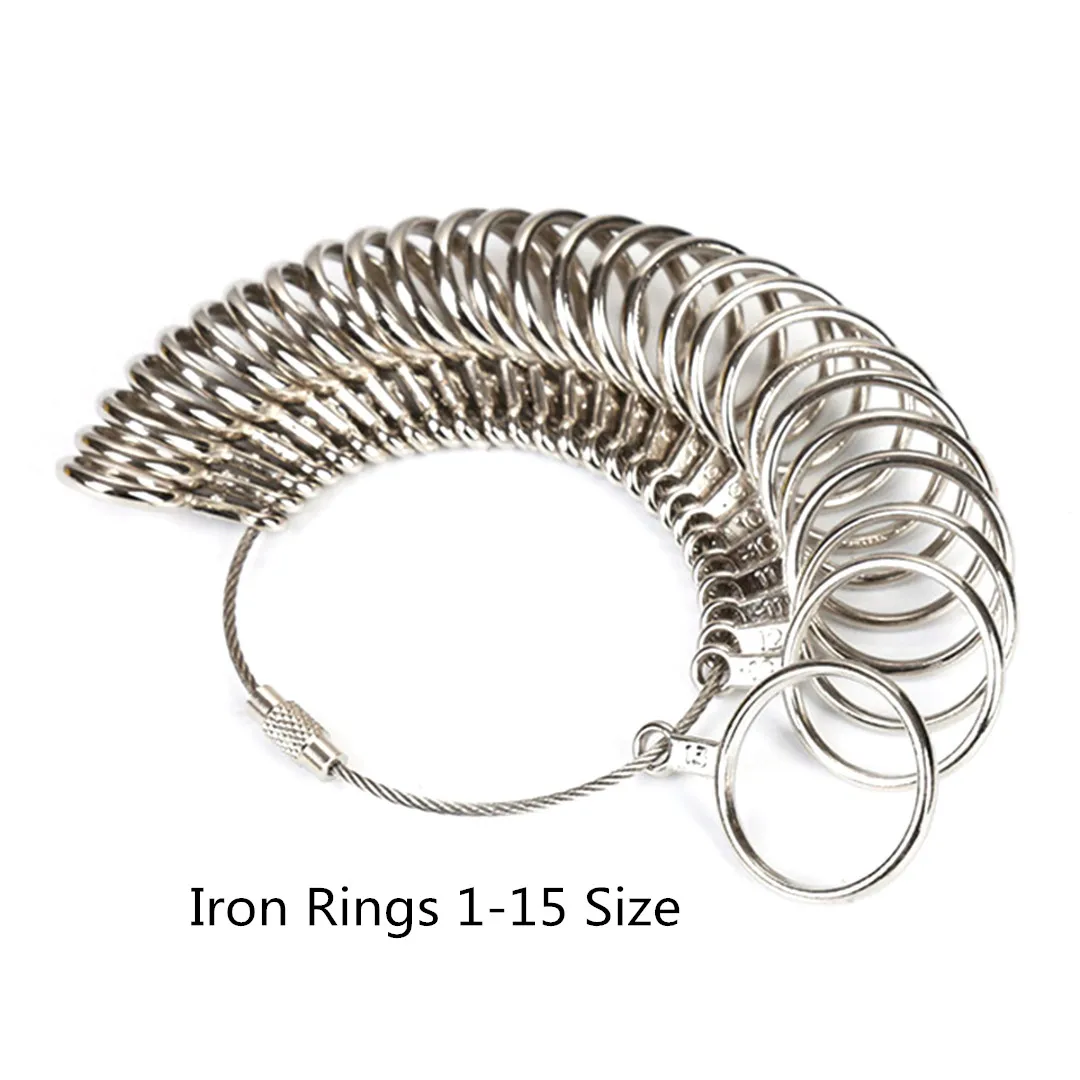 White Standard Ring Sizer Plastic Finger Ring US Ring Sizer Measure Finger Gauge for Wedding Ring Shellhard Jewelry Tools /& Equipments