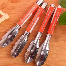 1 шт. 9 дюймов Гриль барбекю кухонные щипцы Заблокированные принадлежности для барбекю салат зажим нержавеющая сталь кухонные щипцы EKC 1427