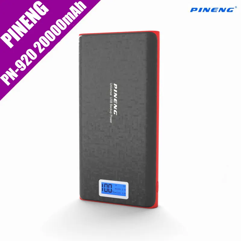 imágenes para Original Pineng PN-920 Portátil Móvil Banco de la Energía 20000 mAh Batería Externa Del Cargador Dual USB Con Linterna Para Samsung Xiaomi imágenes para Original Pineng PN-920 Portátil Móvil Banco de la Energía 20000 mAh Batería Externa Del Cargador Dual USB Con Linterna Para Samsung Xiaomi
