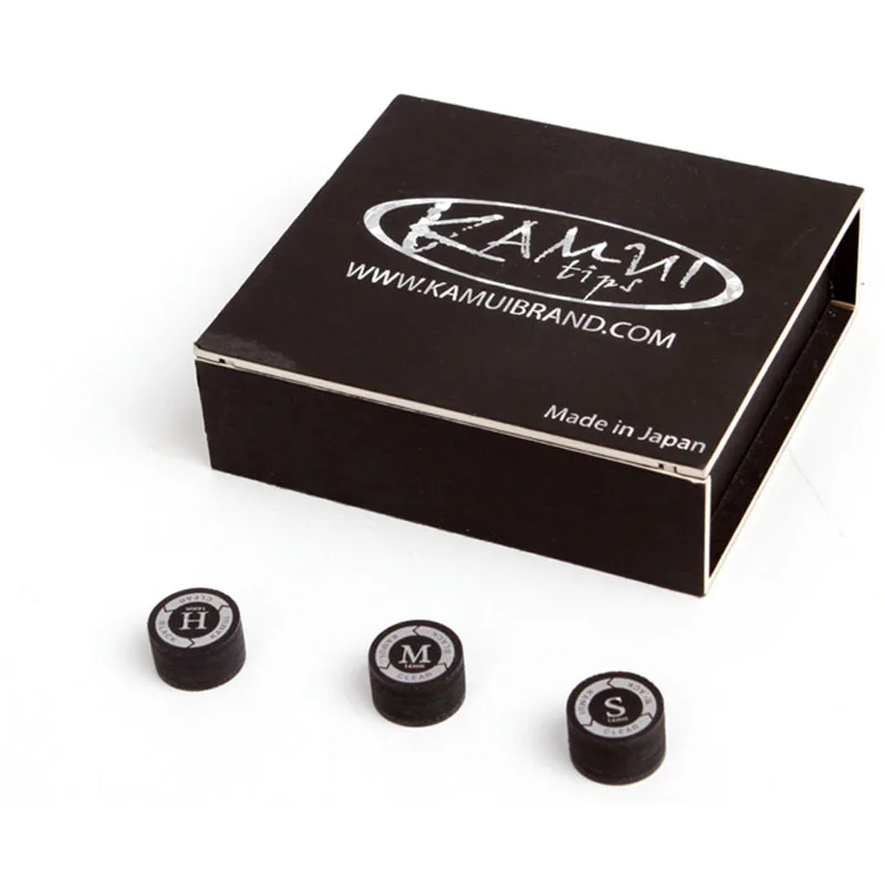 KAMUI 스누커 큐 팁, 블랙 컬러, SS, S, M, H, 10 개, 14mm