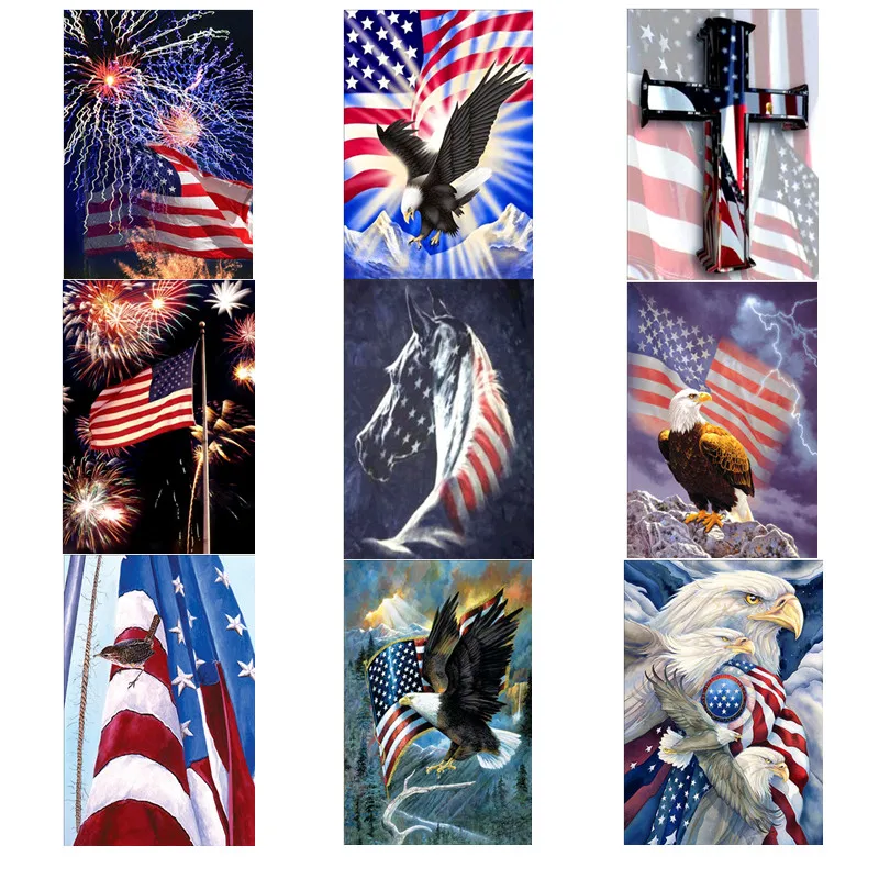 

5D DIY diamond painting animal symbol flag diamond embroidery cross stitch home decoration
