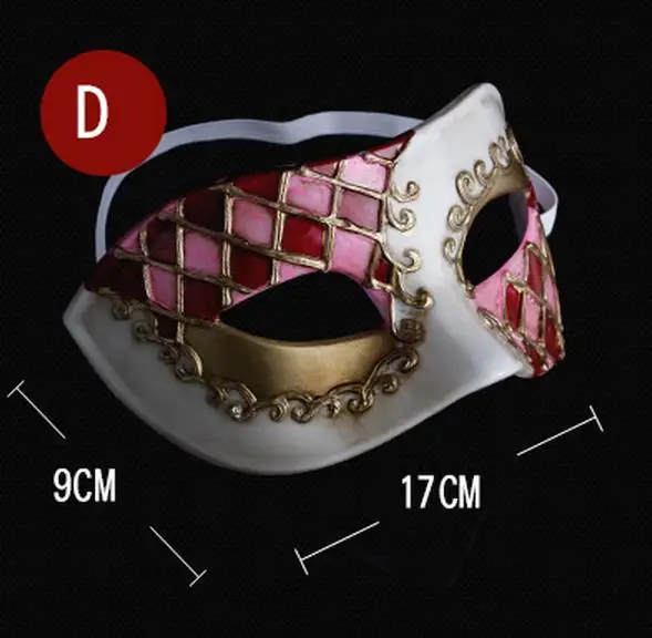 

Ms male mask Halloween party sent half face masks Retro jazz mask gentleman flat