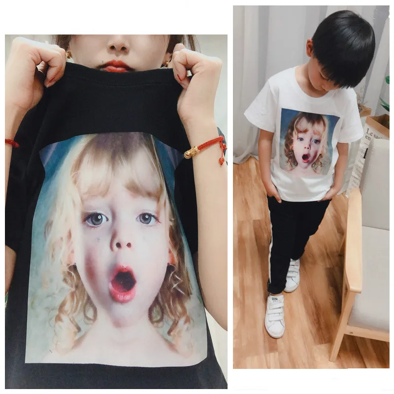 

Fashion Tshirt for Family Mommy and Me Character Summer Tops Tees Children Kids Baby 100%cotton T Shirt 2019 Family Look