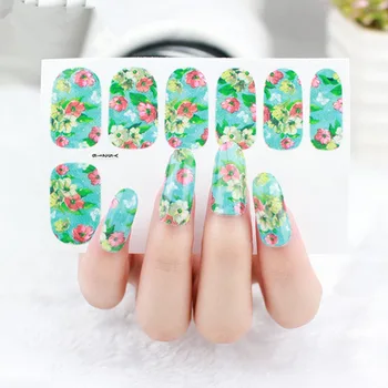 

5pcs Pretty Flower Nail Art Decals Butterfly Nail Sticker Decoration Mystery Flower Beauty Pattern Tattoo Full Cover Wraps Tools